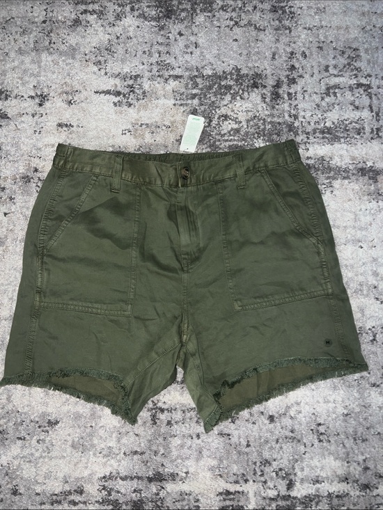 aerie Pants - aerie Olive Utility Frayed-Hem Shorts